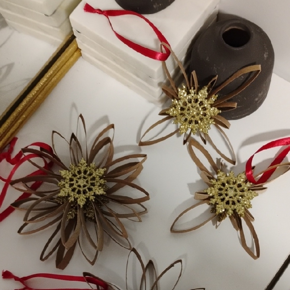 Upcycled Ornament Set.